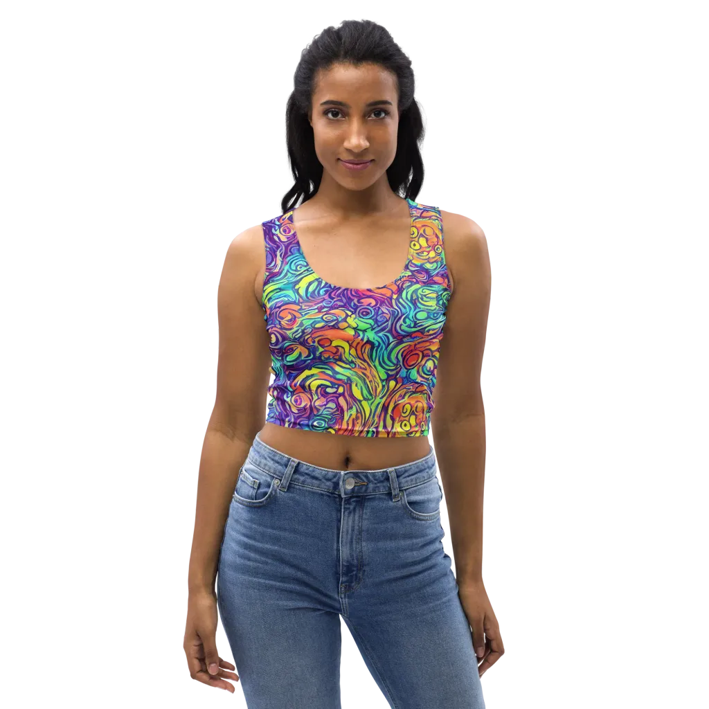 Citrus Voltage on Crop Top — Front