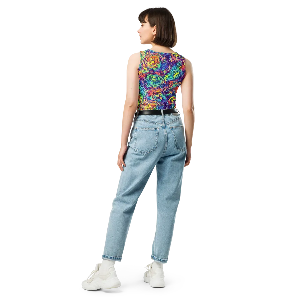 Citrus Voltage on Crop Top — Back