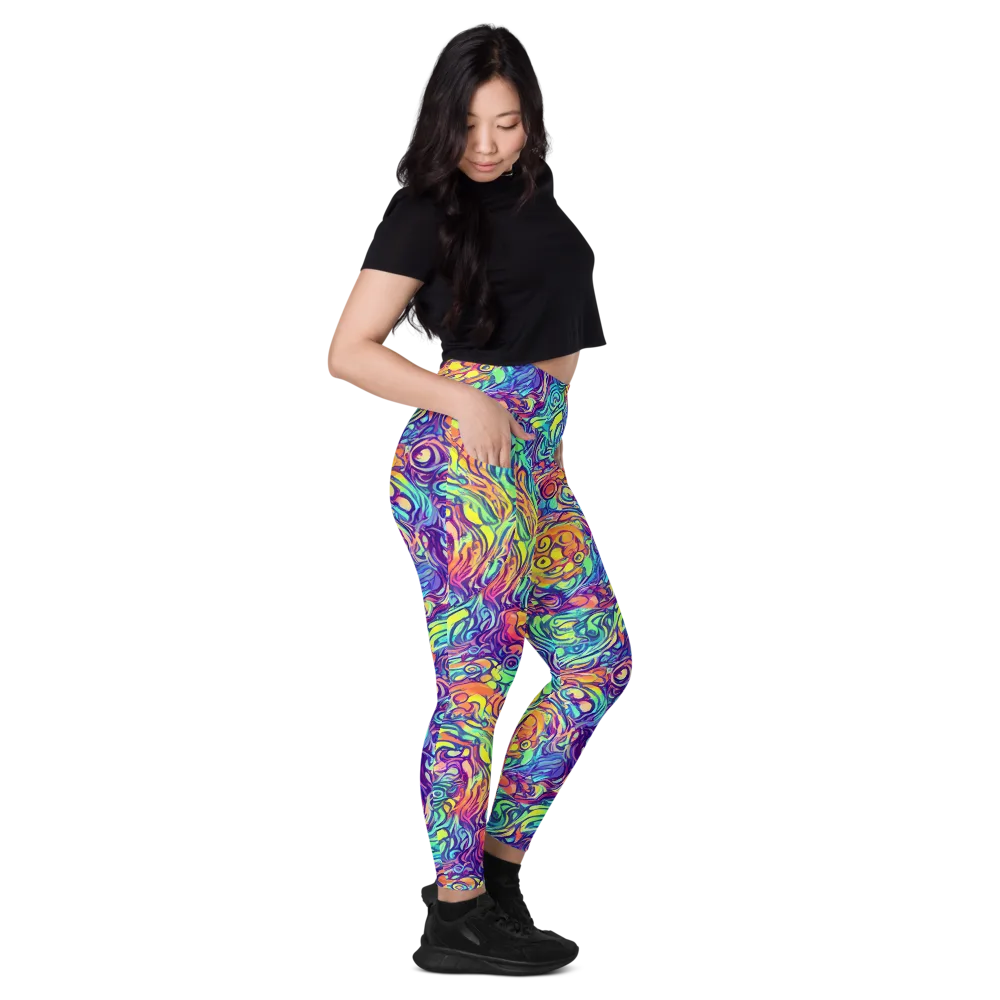 Citrus Voltage on Leggings with Pockets — Right