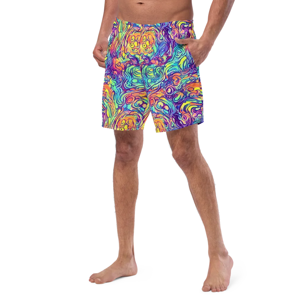 Citrus Voltage on Swim Trunks — Left Front