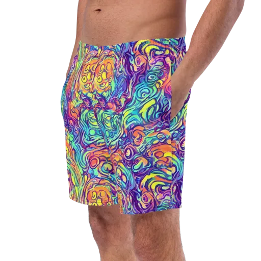 Citrus Voltage on a Swim Trunks