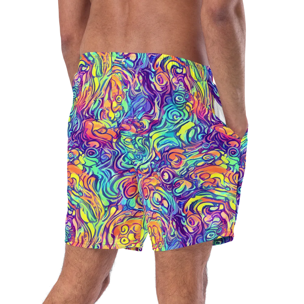 Citrus Voltage on Swim Trunks — Right Back