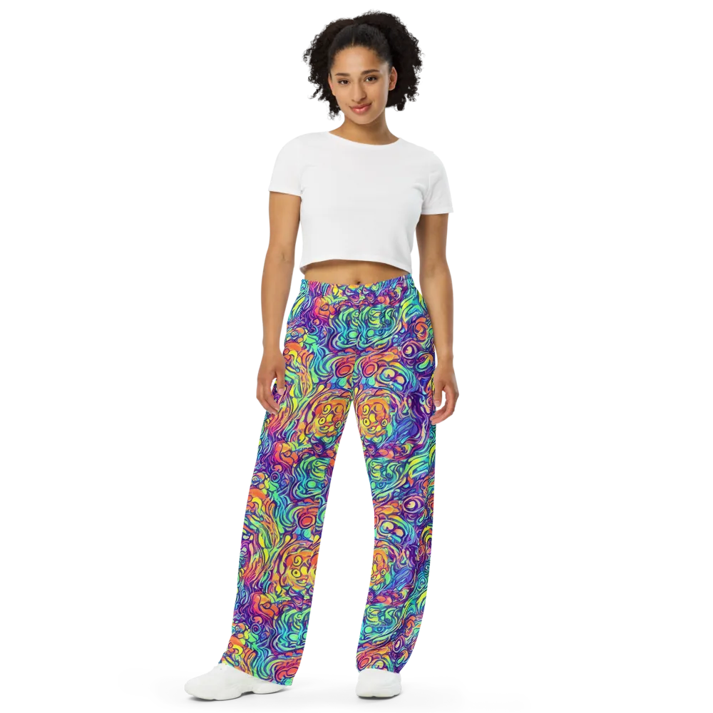 Citrus Voltage on Wide-Leg Pants — Front