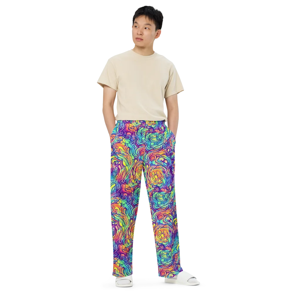Citrus Voltage on Wide-Leg Pants — Front