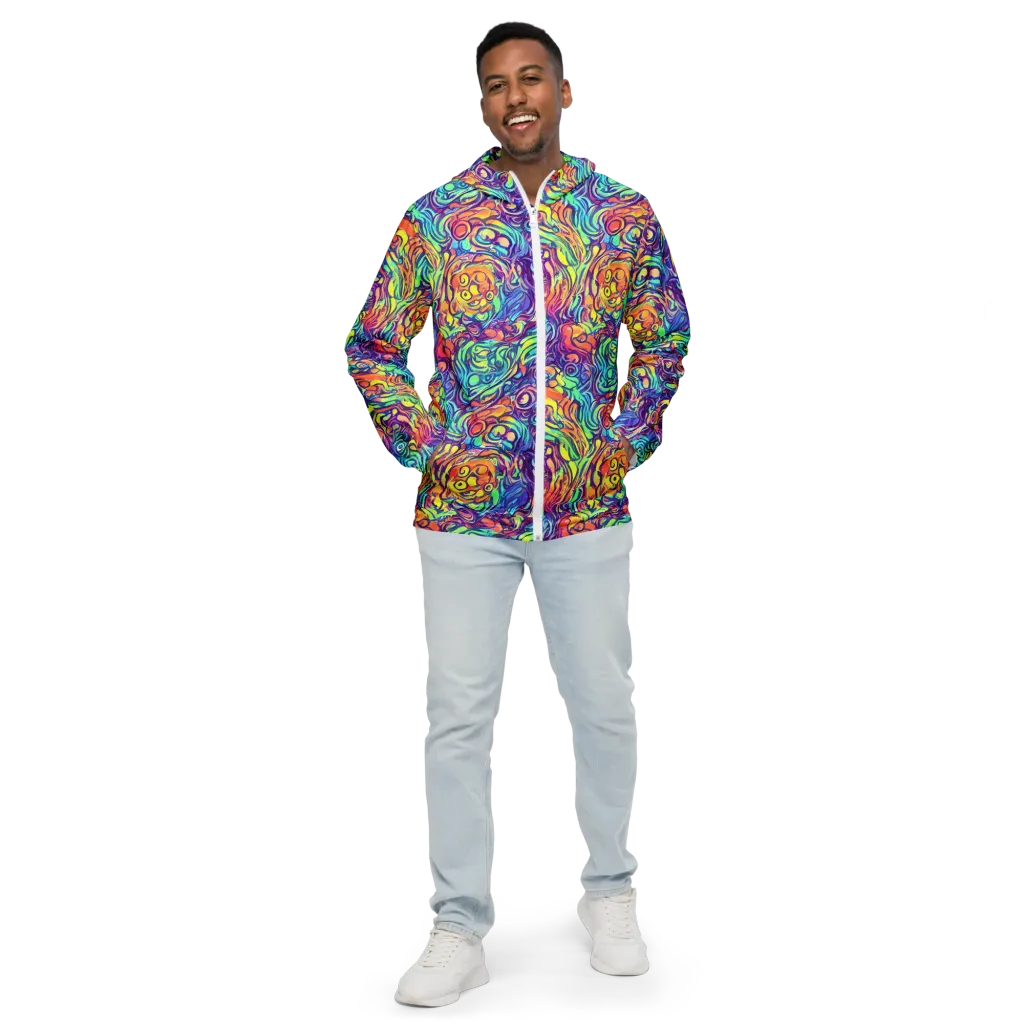 Citrus Voltage on Men's Windbreaker — Front