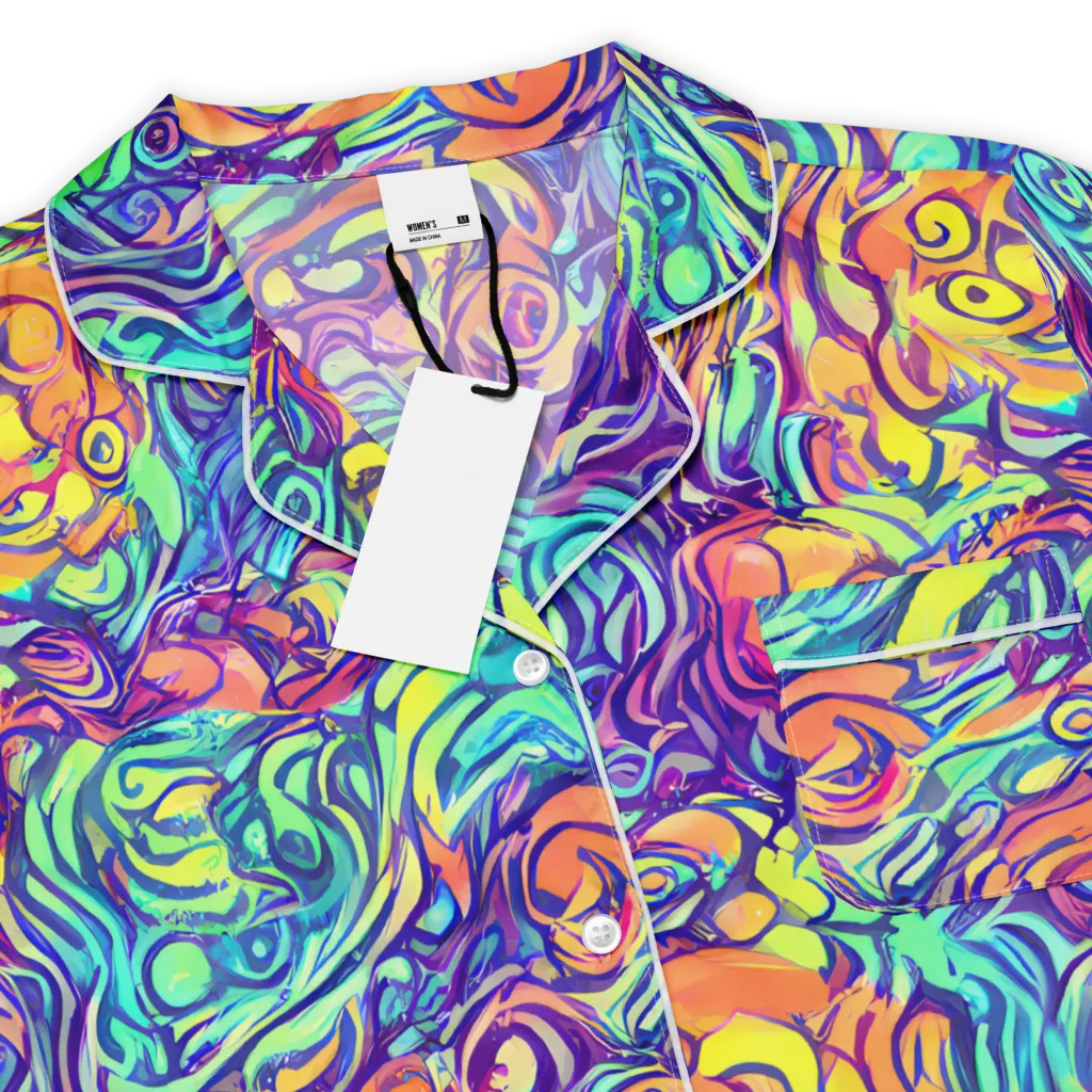 Citrus Voltage on Women's Short Sleeve Pajama Top — Product details