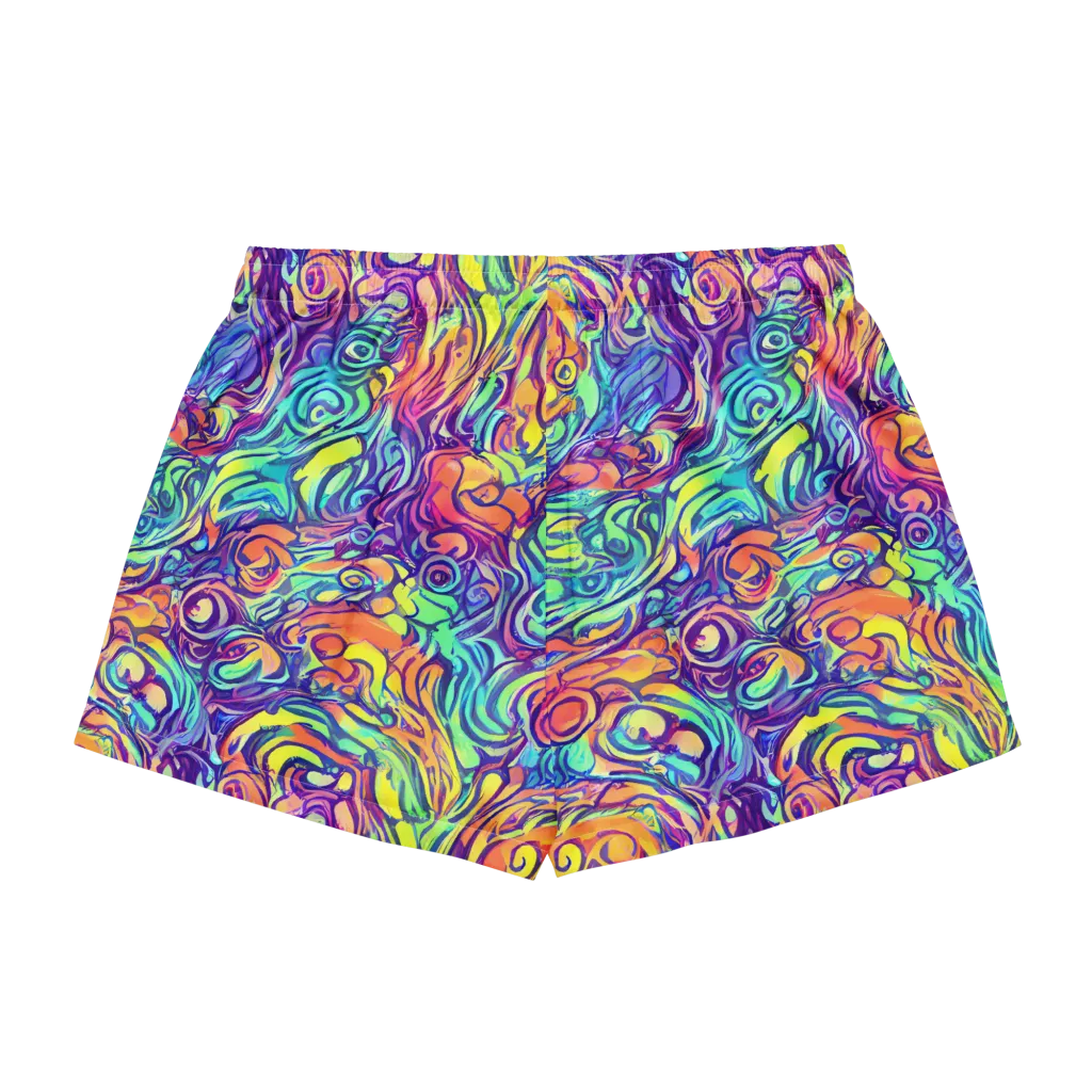 Citrus Voltage on Women's Pajama Shorts — Back