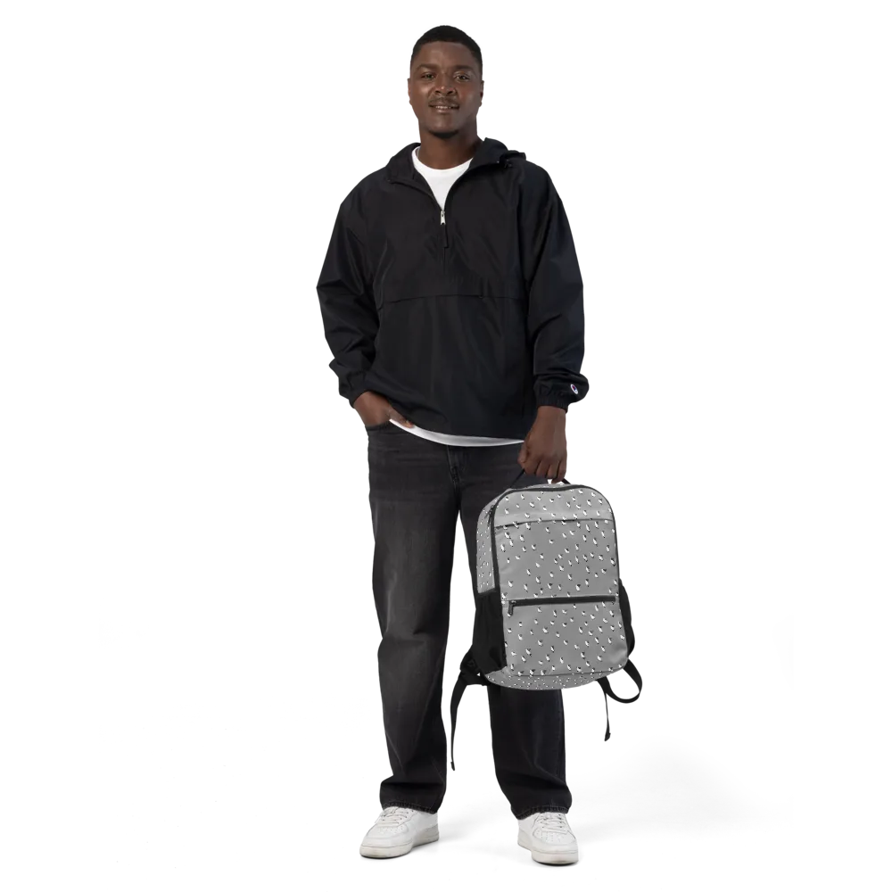 Silver Wings on Utility Backpack — Front