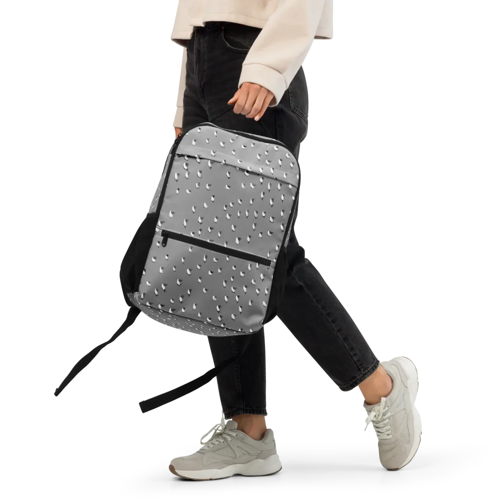 Silver Wings on Utility Backpack — Front