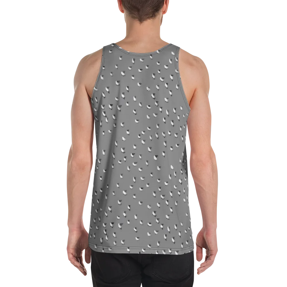 Silver Wings on Men's Tank Top — Back