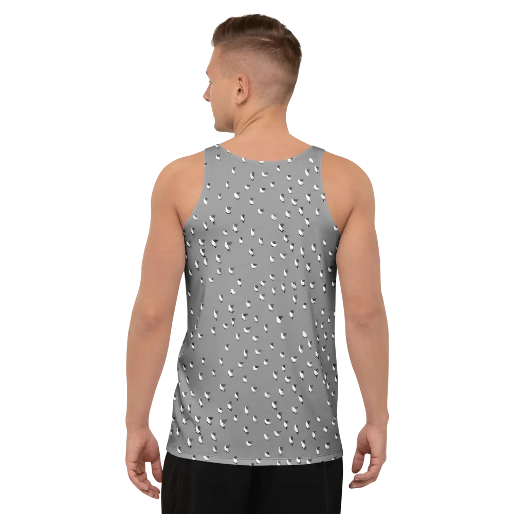 Silver Wings on Men's Tank Top — Back