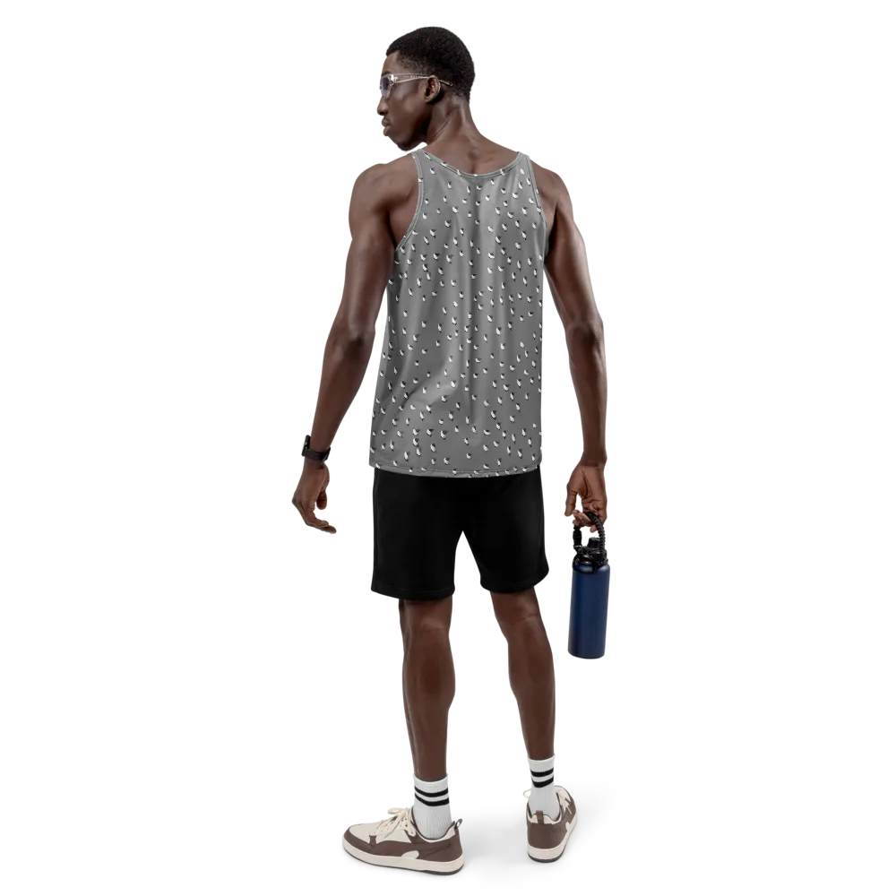 Silver Wings on Men's Tank Top — Back