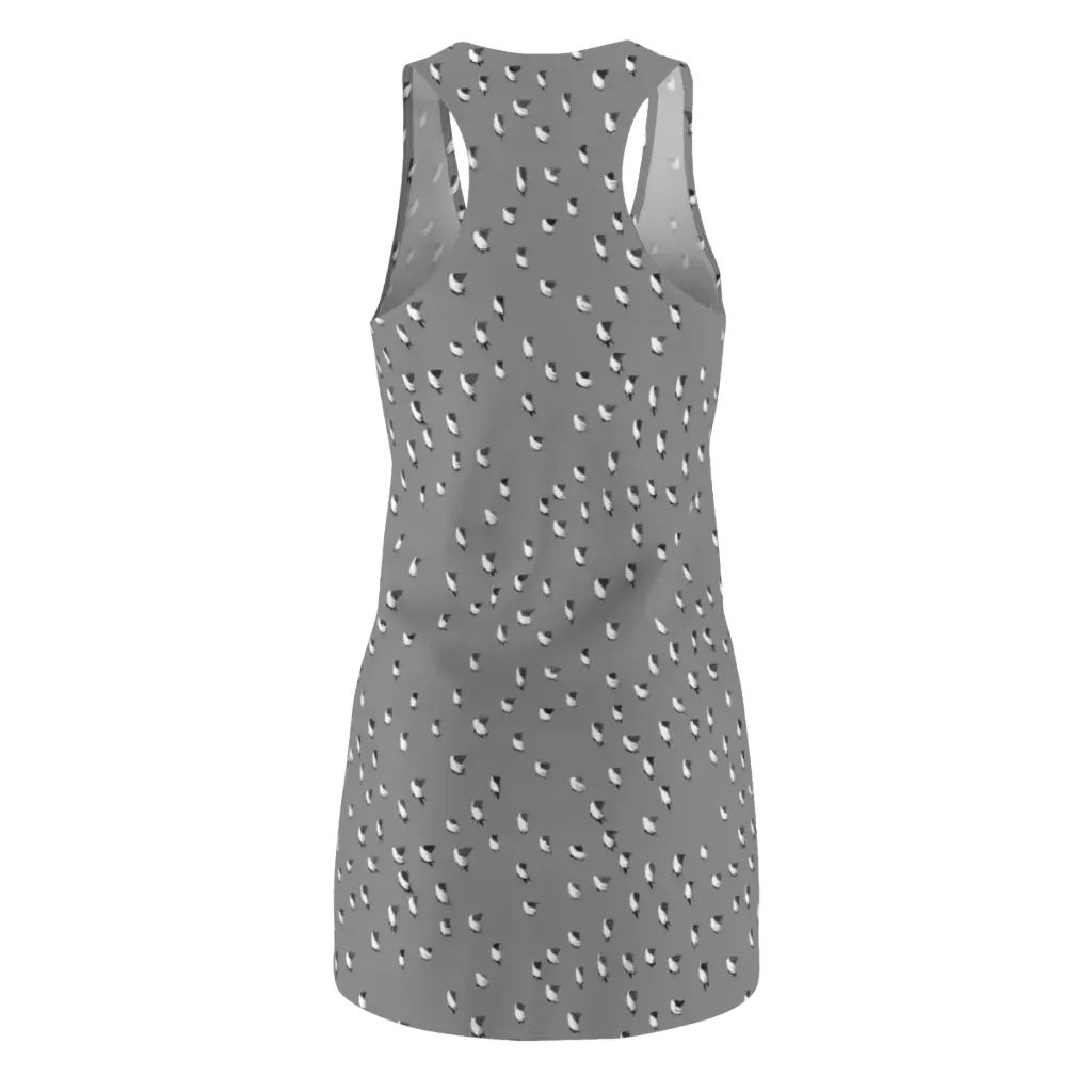 Silver Wings on Racerback Dress — Back