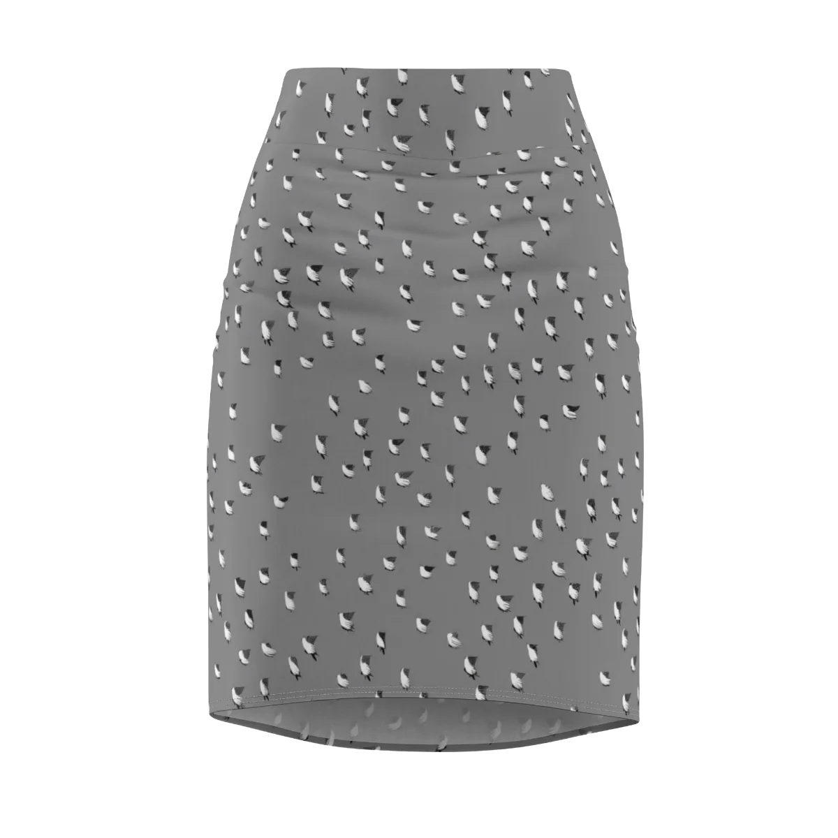 Silver Wings on Pencil Skirt — Front