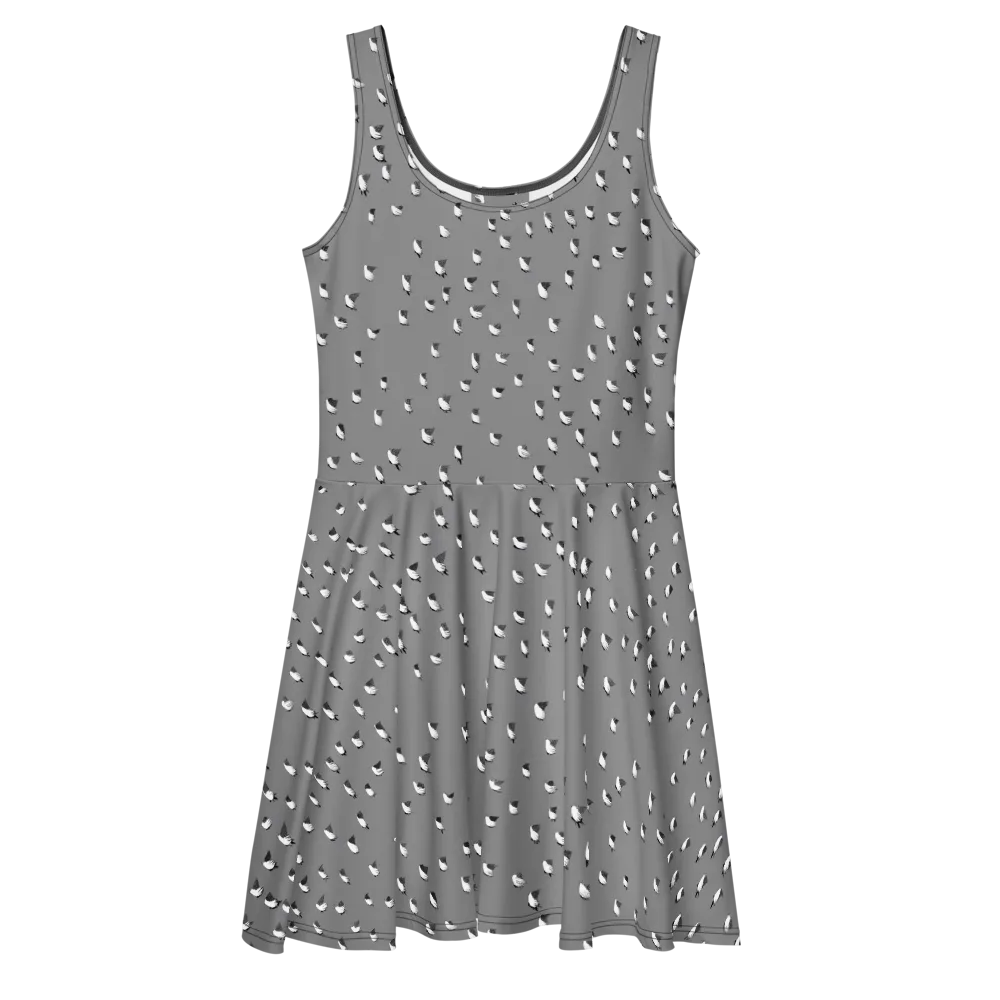 Silver Wings on Skater Dress — Front