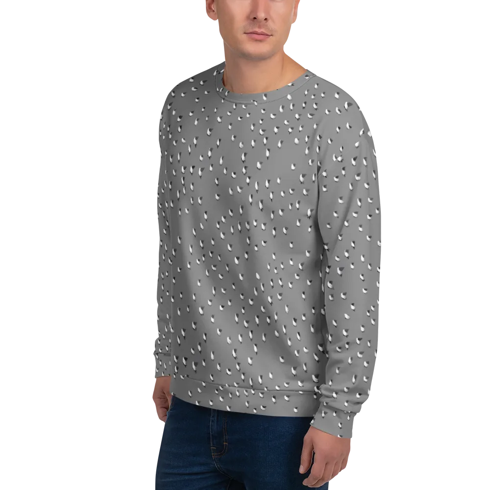 Silver Wings on Sweatshirt — Left Front