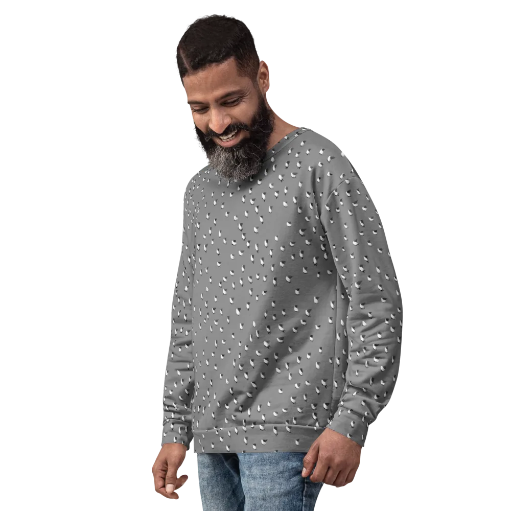 Silver Wings on Sweatshirt — Left Front