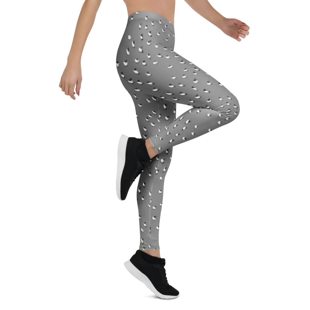 Silver Wings on Leggings — Right
