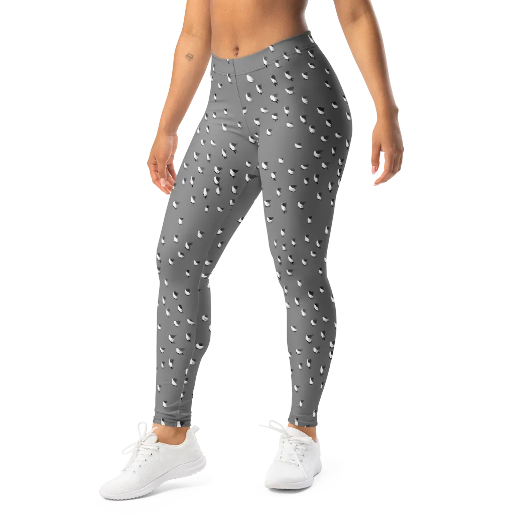 Silver Wings on Leggings — Left Front