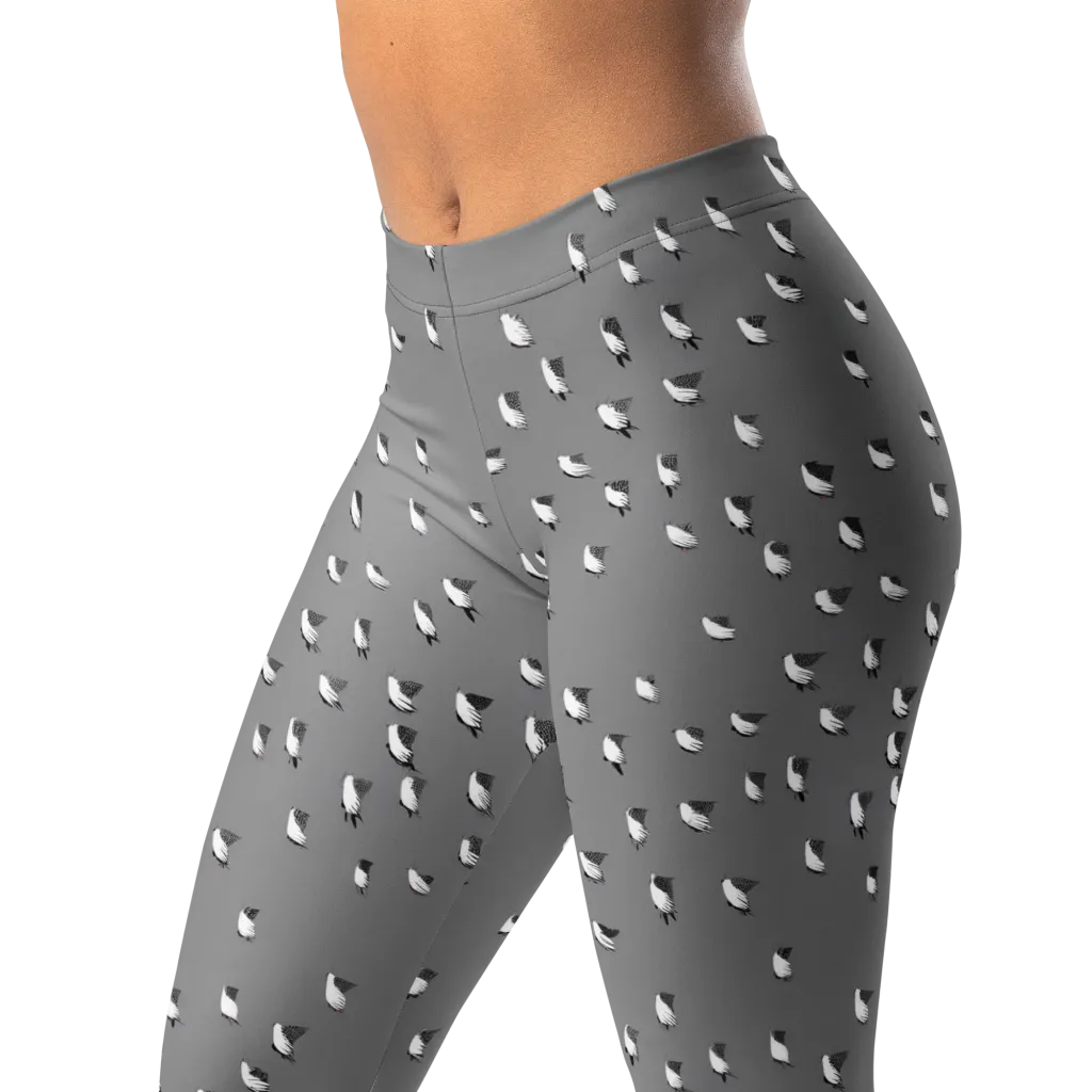 Silver Wings on Leggings — Left Front