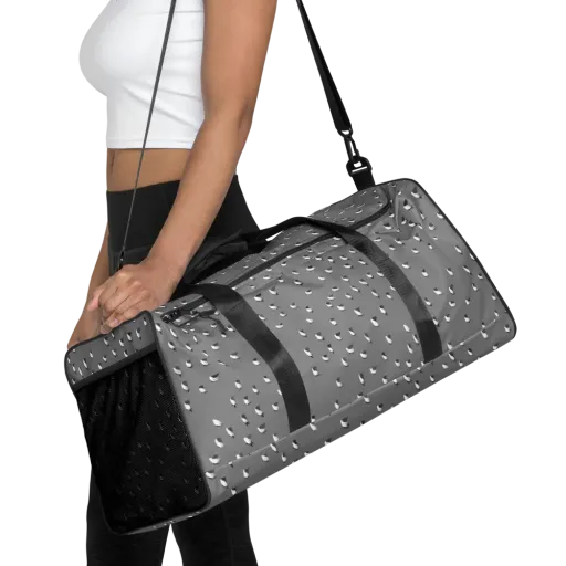 Silver Wings on a Duffle Bag