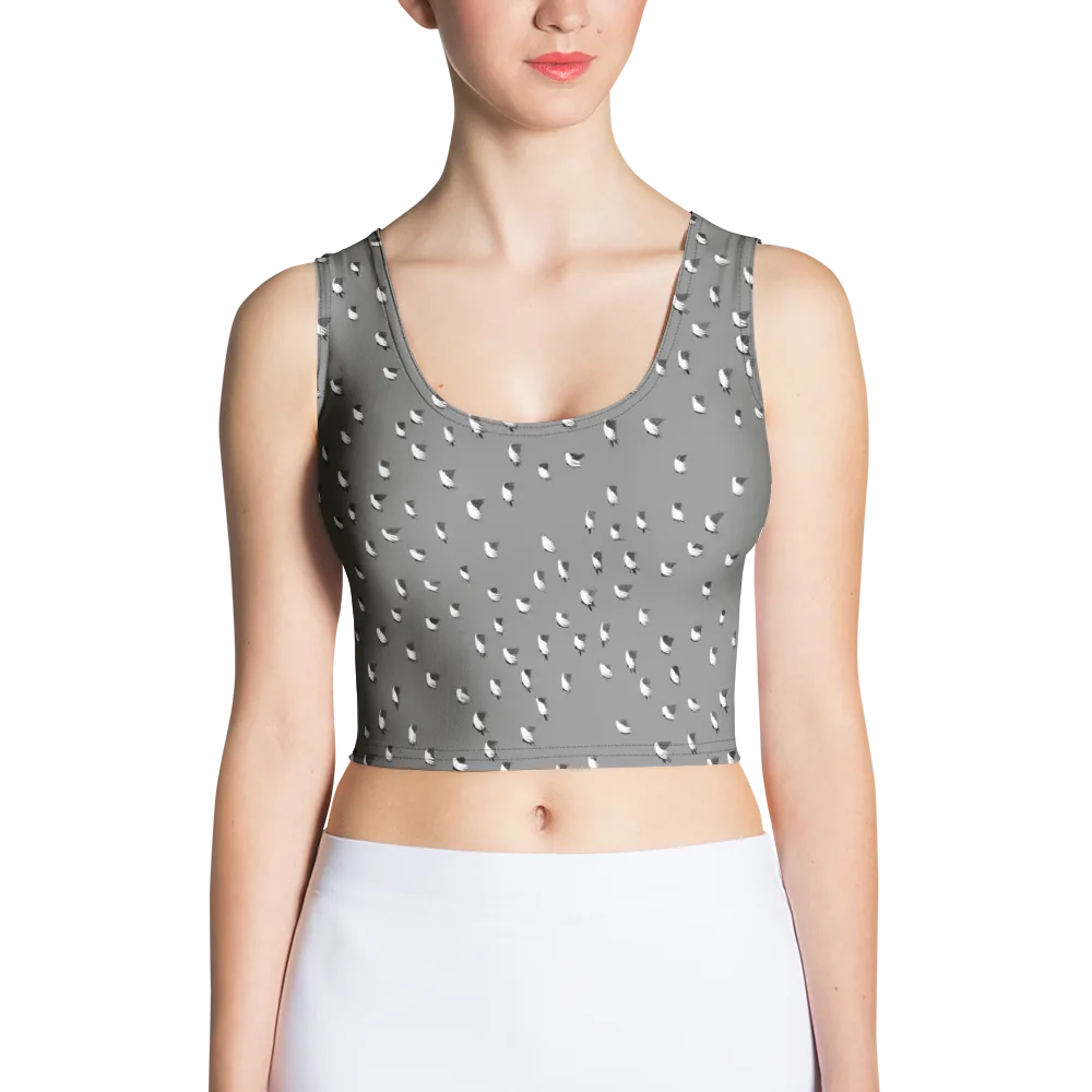 Silver Wings on Crop Top — Front