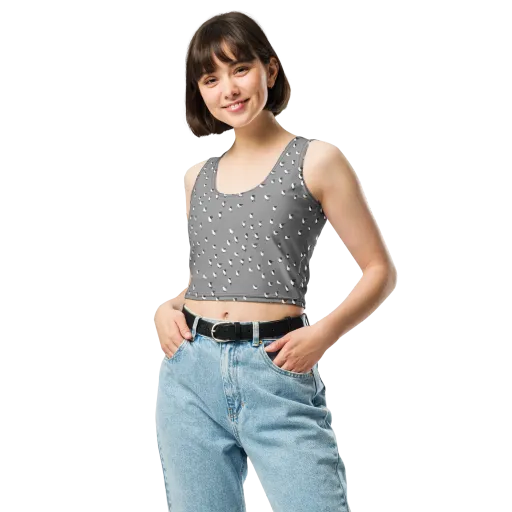 Silver Wings on a Crop Top