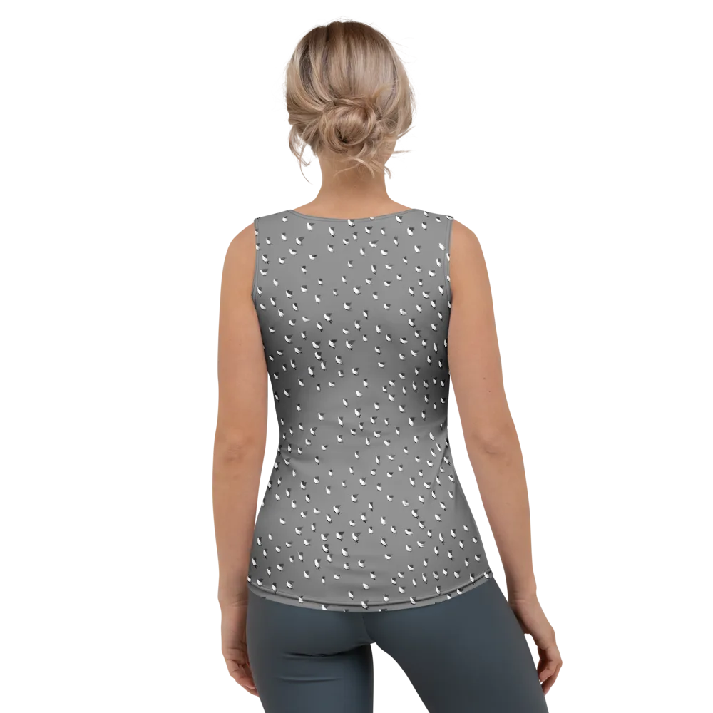 Silver Wings on Women's Tank Top — Back