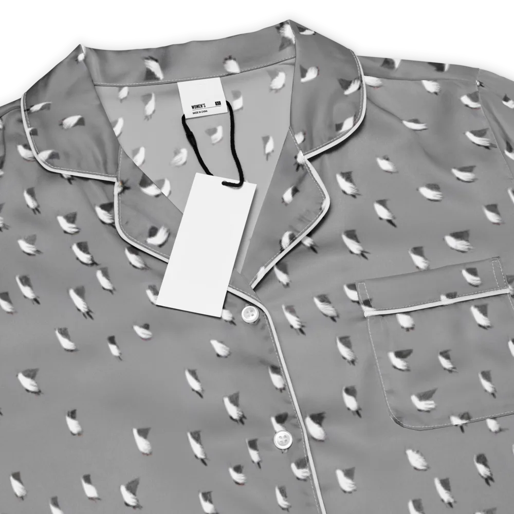 Silver Wings on Women's Short Sleeve Pajama Top — Product details