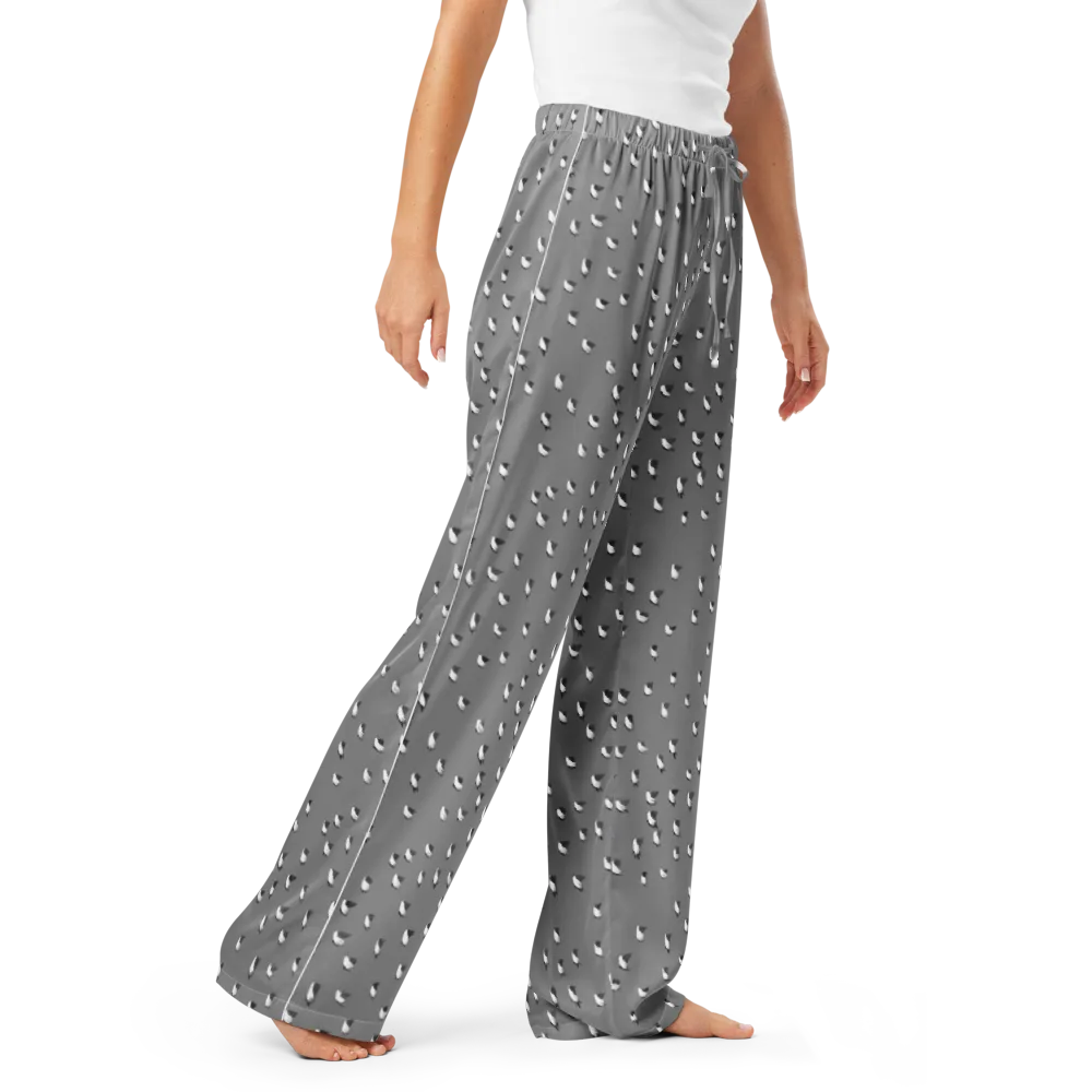 Silver Wings on Women's Pajama Pants — Right Front