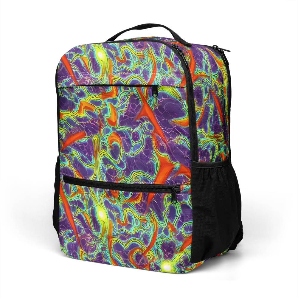 Plasma Maze on Utility Backpack — Left Front
