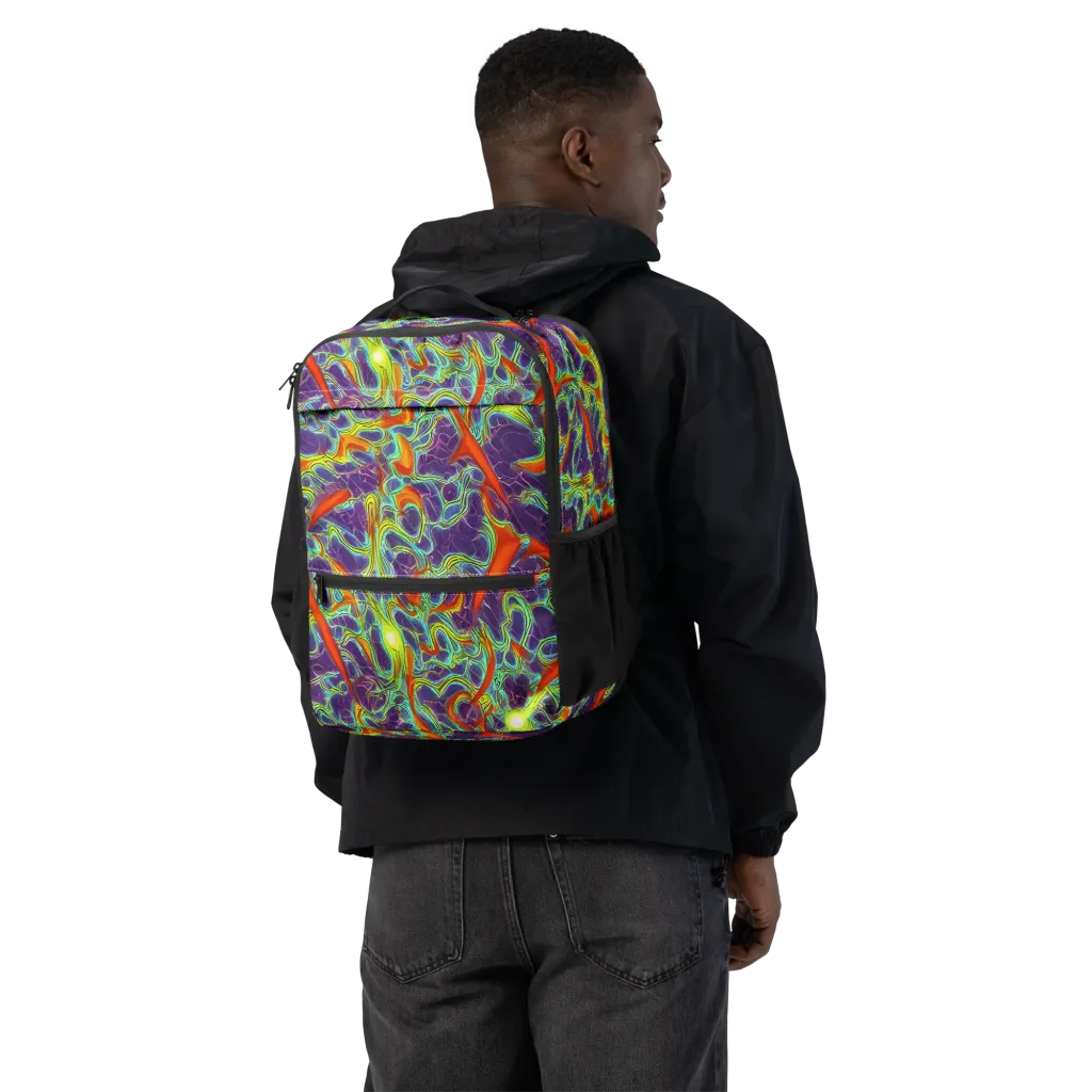 Plasma Maze on Utility Backpack — Back
