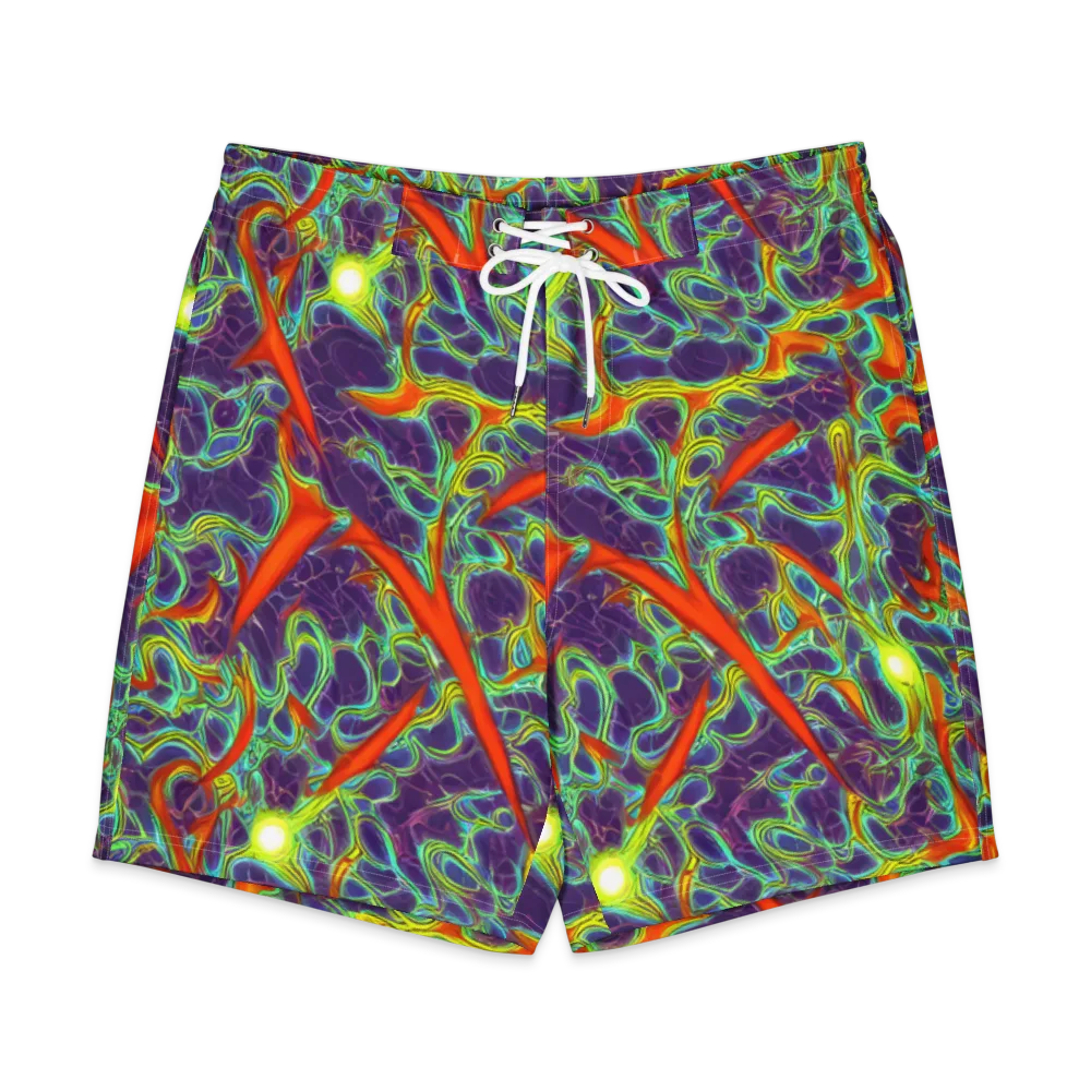 Plasma Maze on Men's Board Shorts — Front
