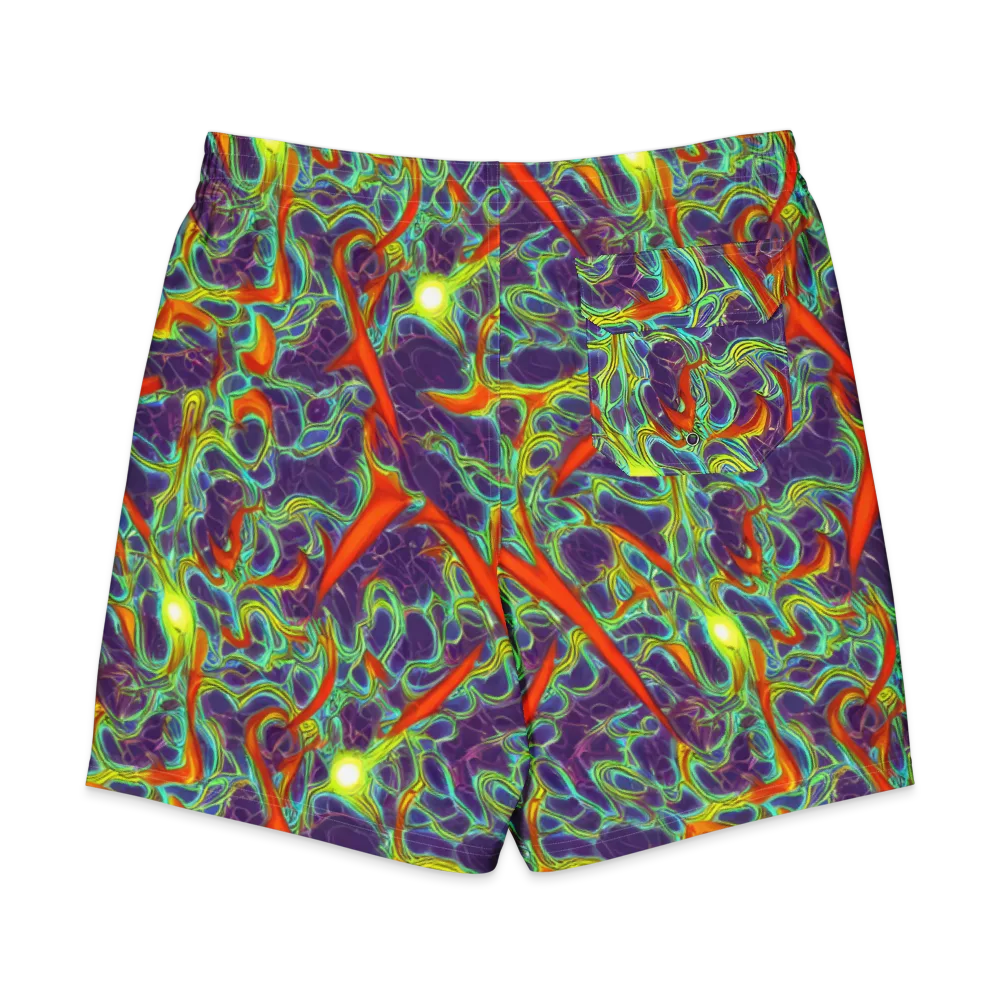 Plasma Maze on Men's Board Shorts — Back