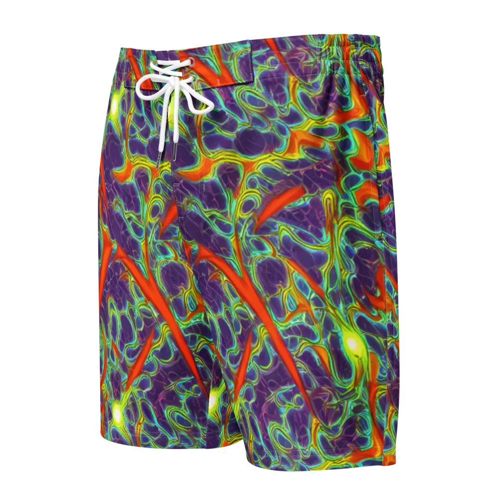 Plasma Maze on Men's Board Shorts — Front