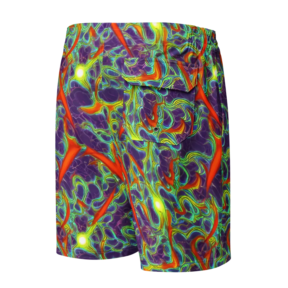 Plasma Maze on Men's Board Shorts — Back