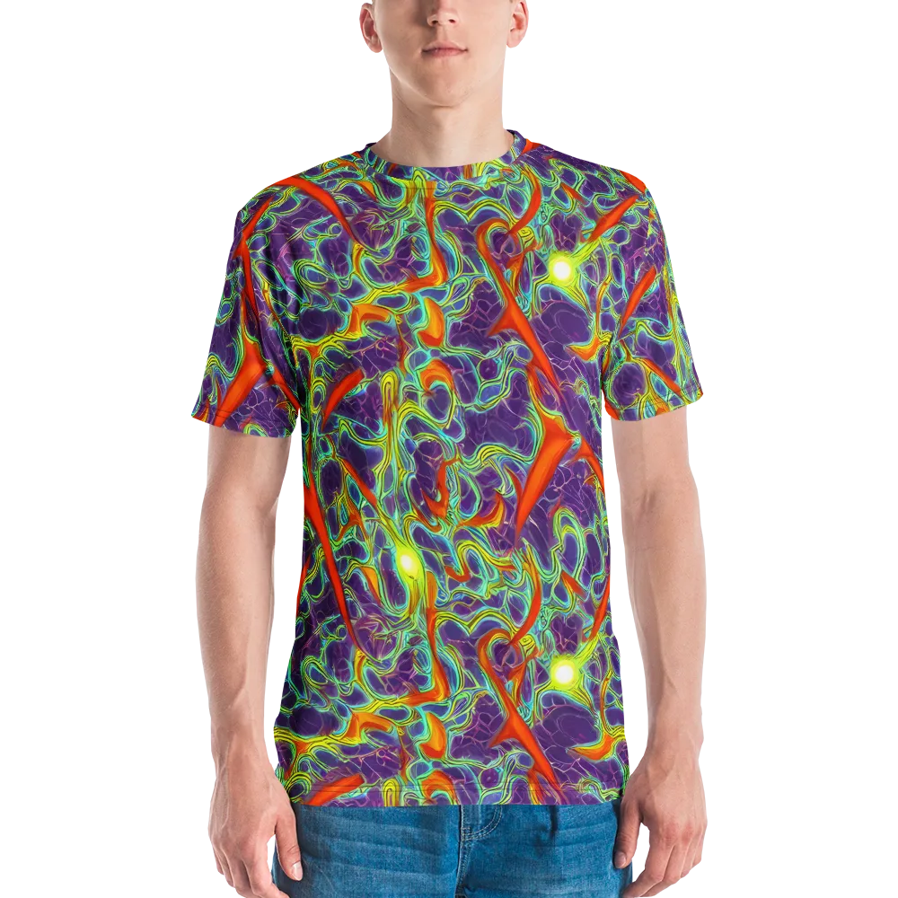 Plasma Maze on Men's Crew Neck T-Shirt — Front