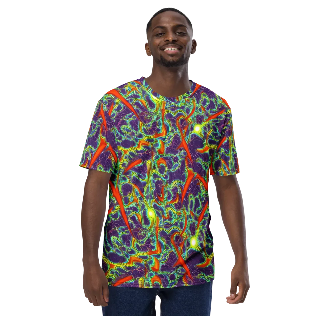 Plasma Maze on Men's Crew Neck T-Shirt — Front