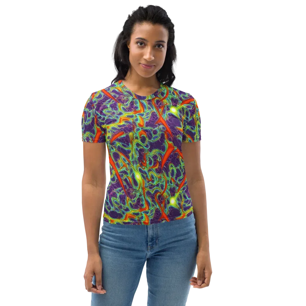 Plasma Maze on Women's Crew Neck T-Shirt — Front