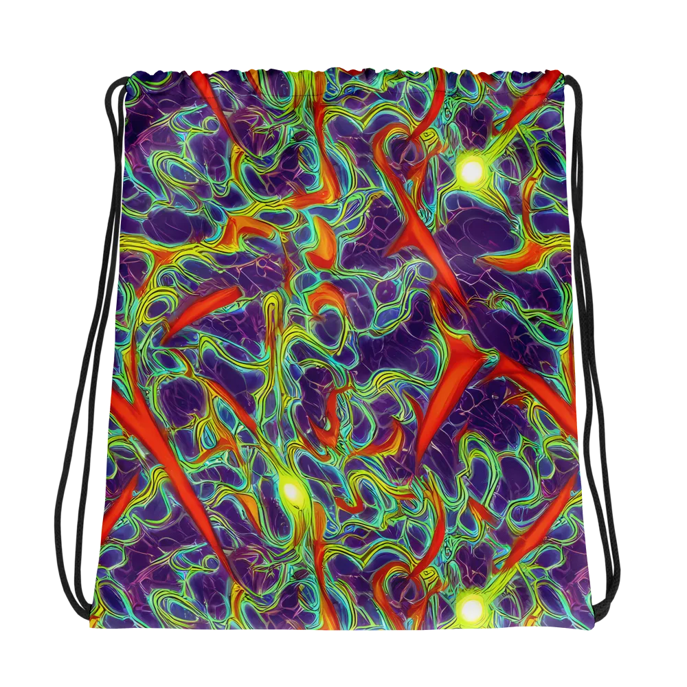 Plasma Maze on Drawstring Bag — Photo