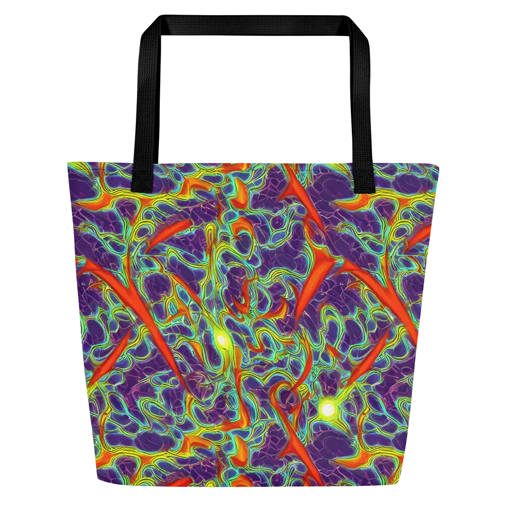 Plasma Maze on Large Tote Bag W/ Pocket — Front