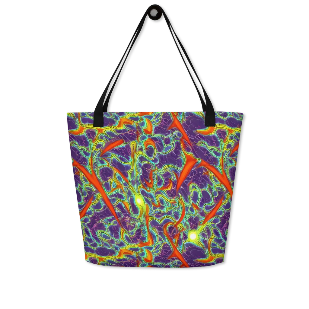 Plasma Maze on Large Tote Bag W/ Pocket — Front