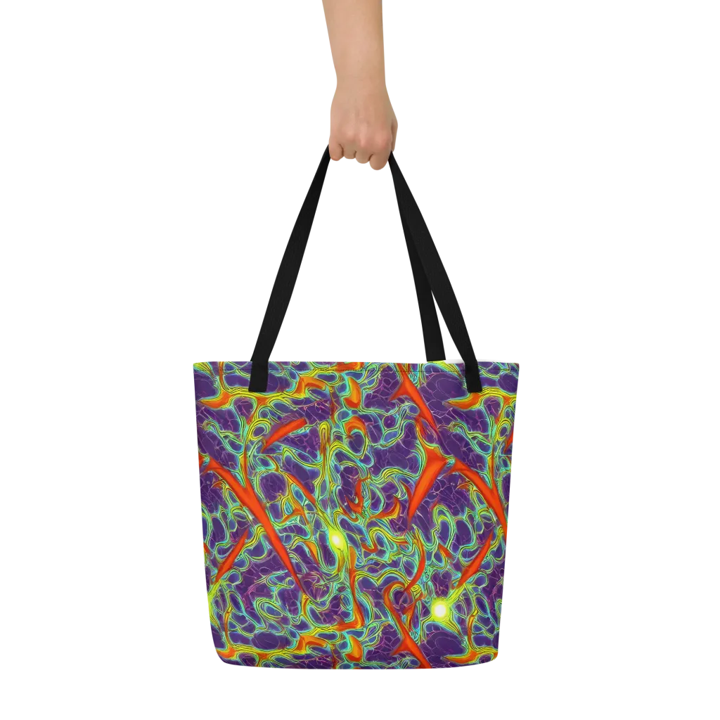 Plasma Maze on Large Tote Bag W/ Pocket — Front
