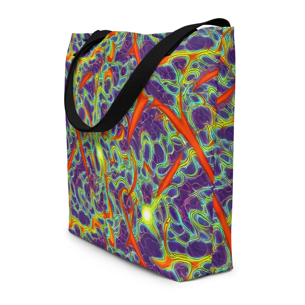 Plasma Maze on Large Tote Bag W/ Pocket — Front