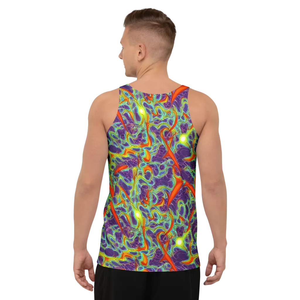 Plasma Maze on Men's Tank Top — Back