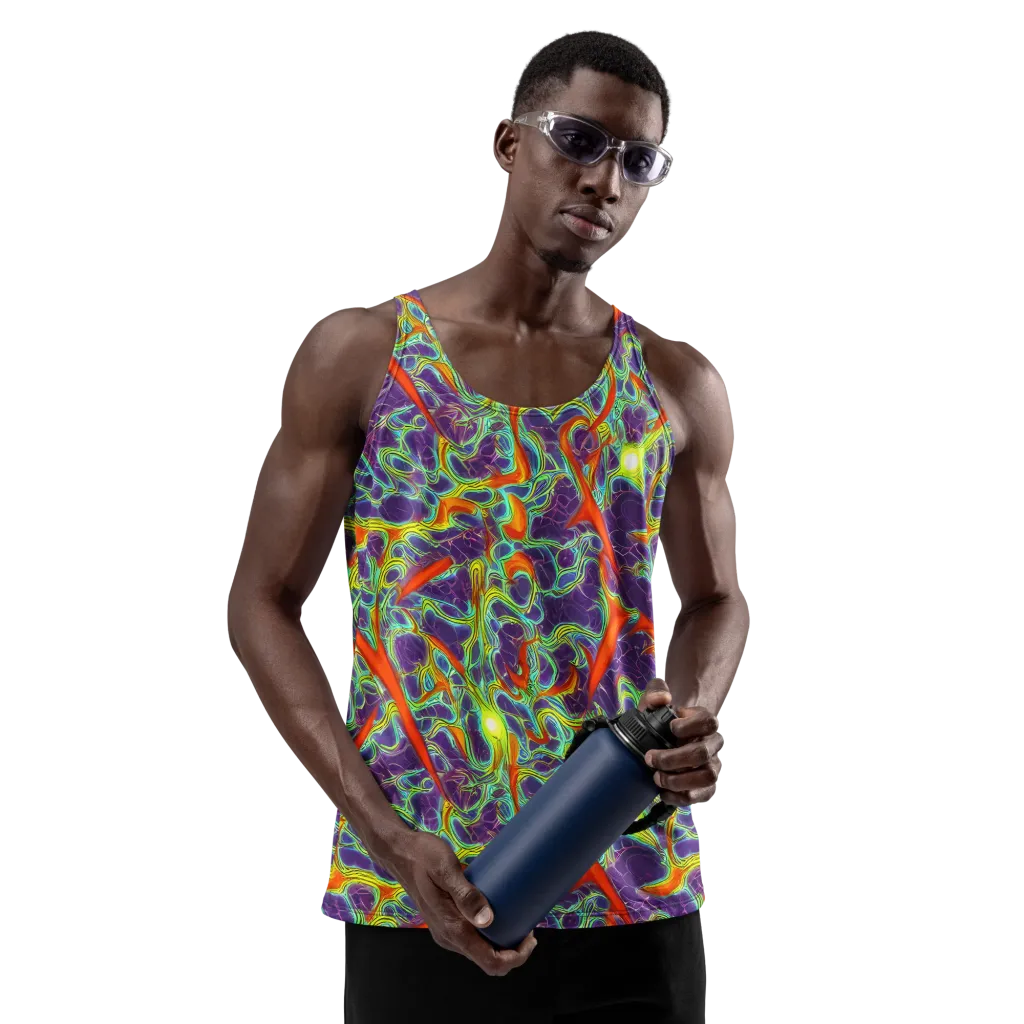 Plasma Maze on Men's Tank Top — Front