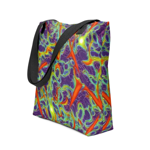 Plasma Maze on a Tote Bag