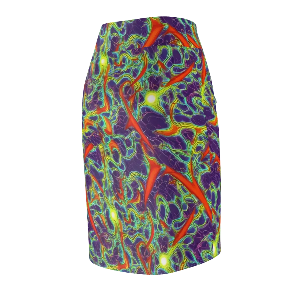 Plasma Maze on Pencil Skirt — Back Side