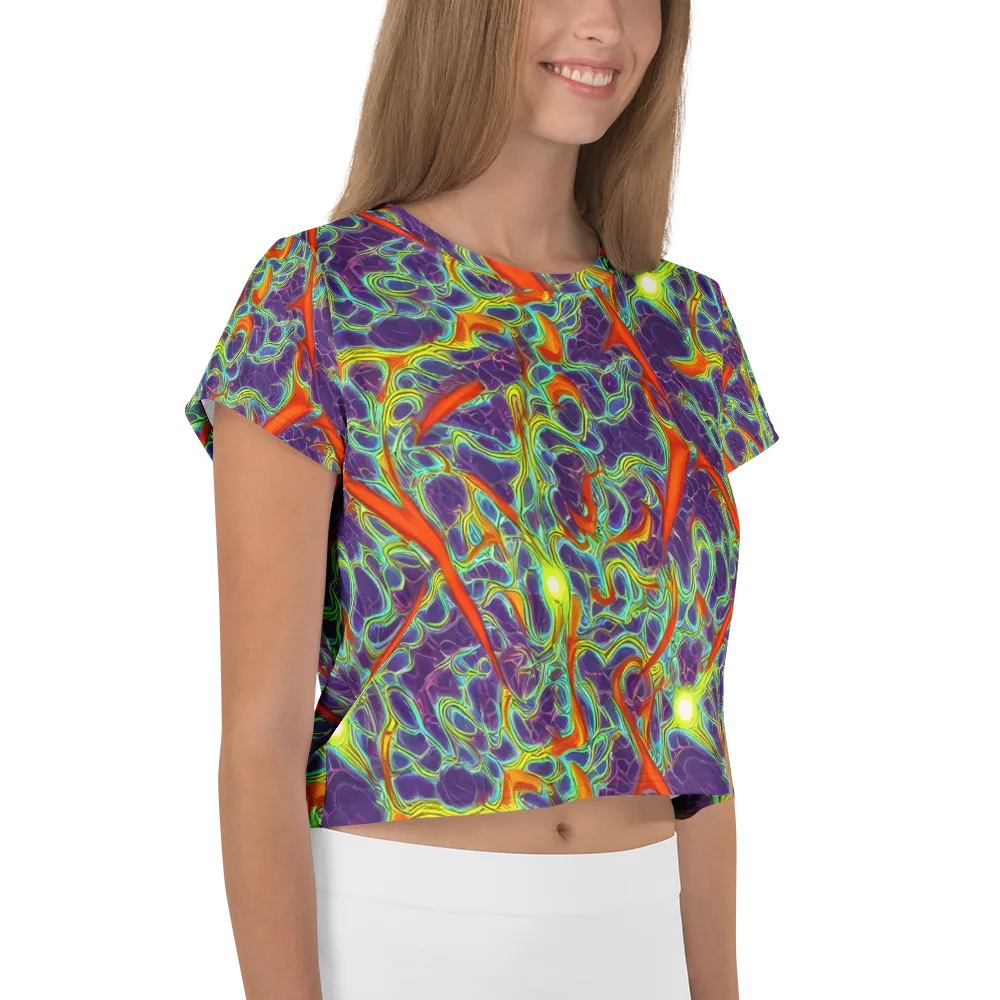 Plasma Maze on Crop Tee — Right