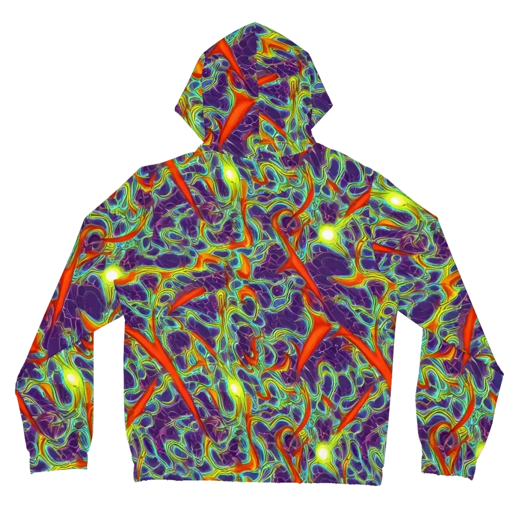 Plasma Maze on Women's Full-Zip Hoodie — Back